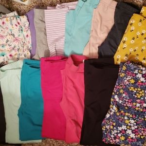 Girls size 5 leggings , 15 pair